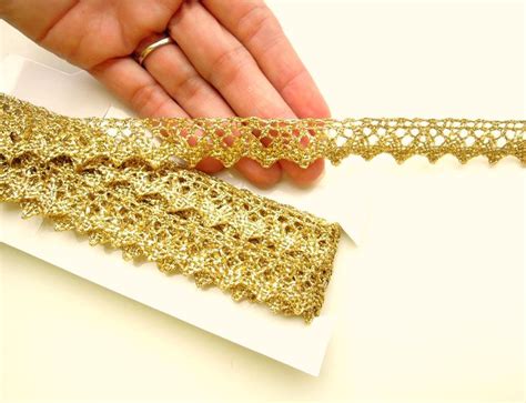 gold metallic embroidery edging on fabric|gold metallic trim.